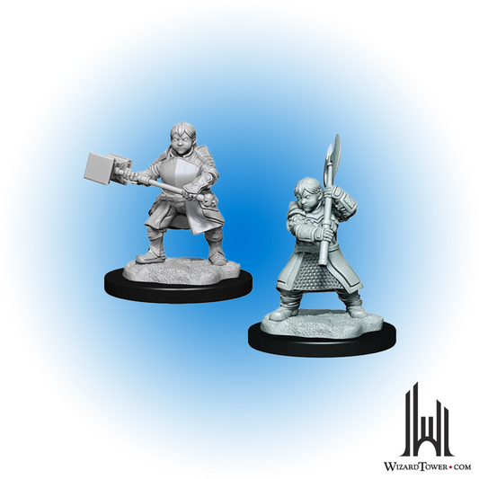 Unpainted Miniature - Critical Role - Dwarf Dwendalian Empire Fighter