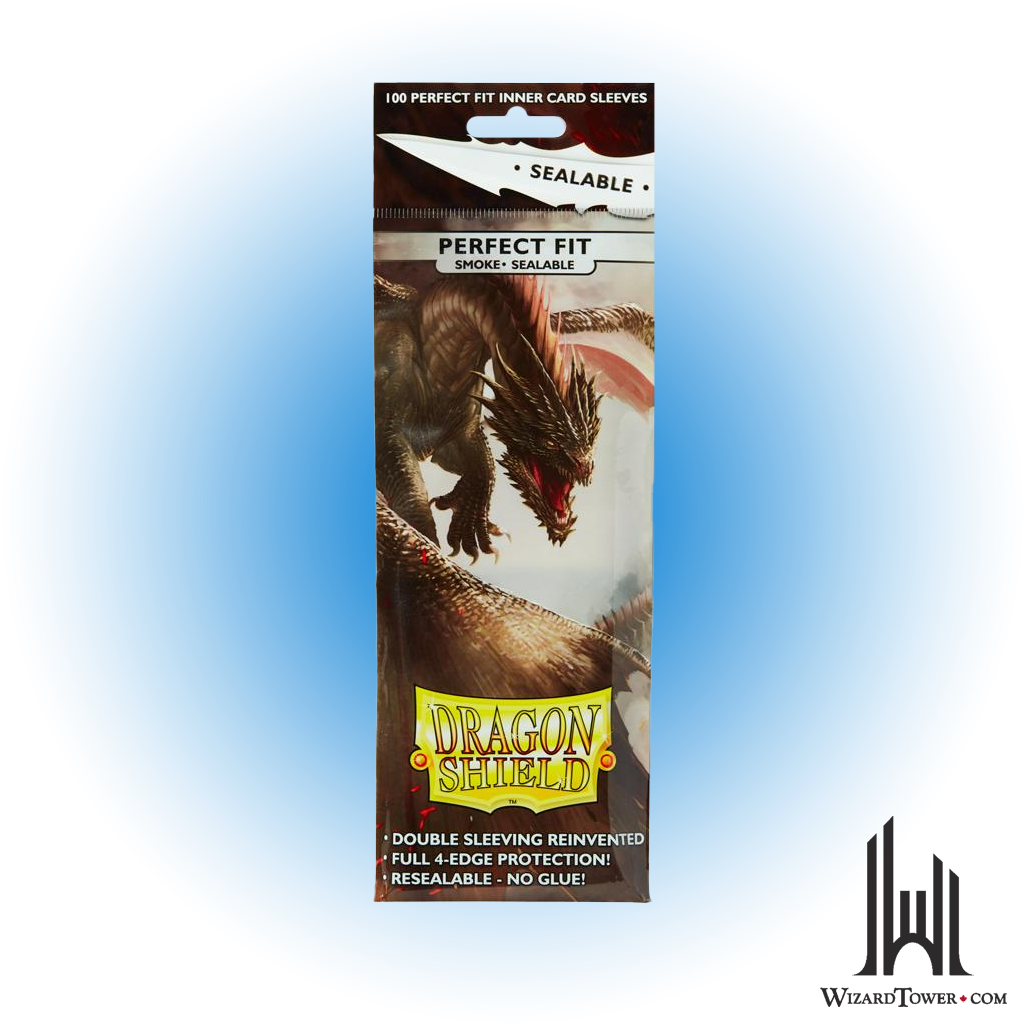 Deck Protectors - Dragon Shield Perfect Fit Resealable Smoke 100ct