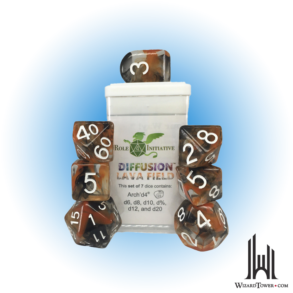 Dice Set - Diffusion Lava Field 7ct