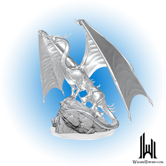 Unpainted Miniature - Dungeons & Dragons - Young Emerald Dragon