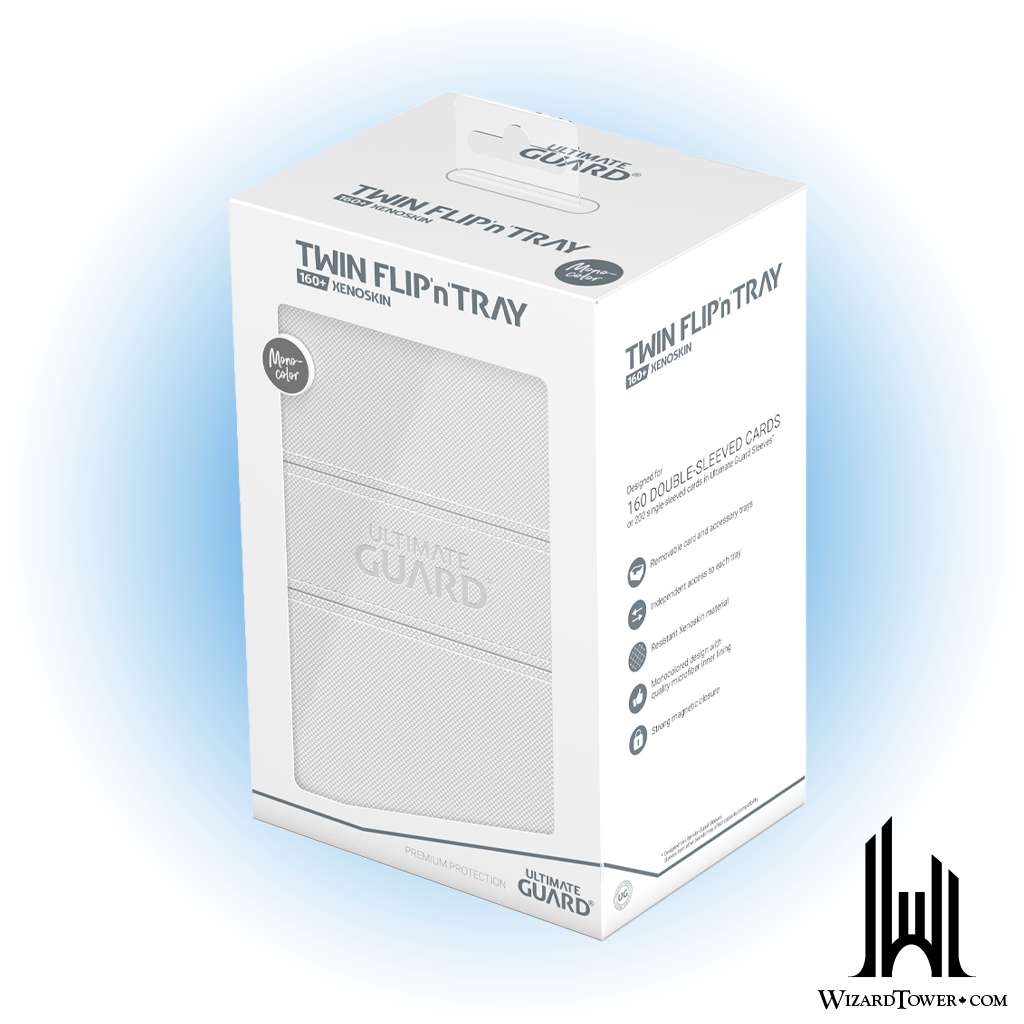 Deck Box - Flip'n'Tray - Monocolor White 160+