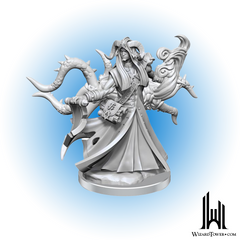 Unpainted Miniature - Dungeons & Dragons Frameworks - Tiefling Warlock Male