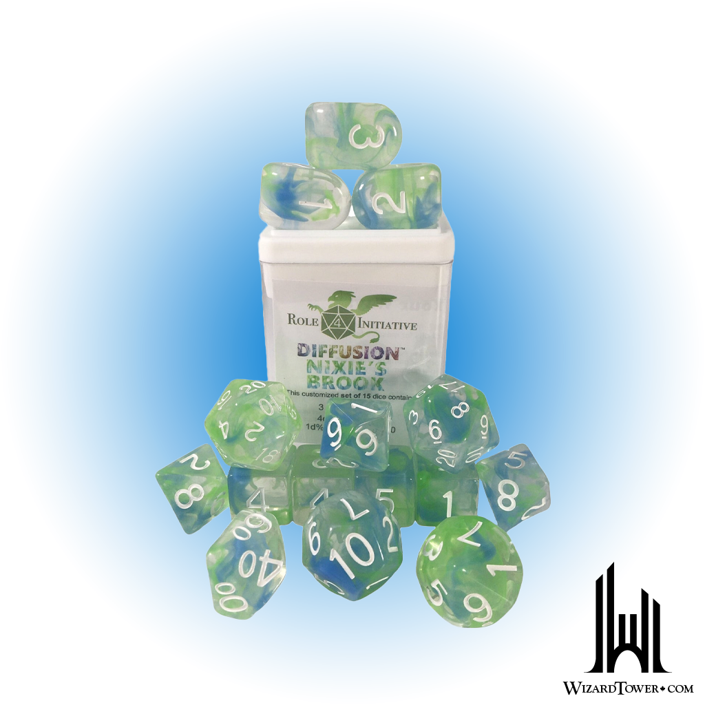 Dice Set - Diffusion Nixie's Brook Symbol 15ct