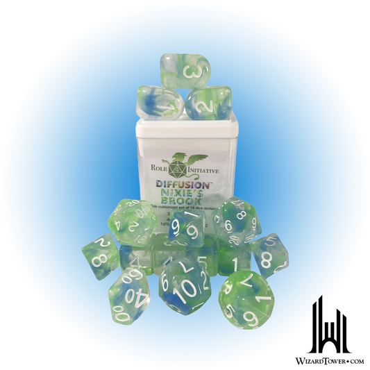 Dice Set - Diffusion Nixie's Brook Symbol 15ct