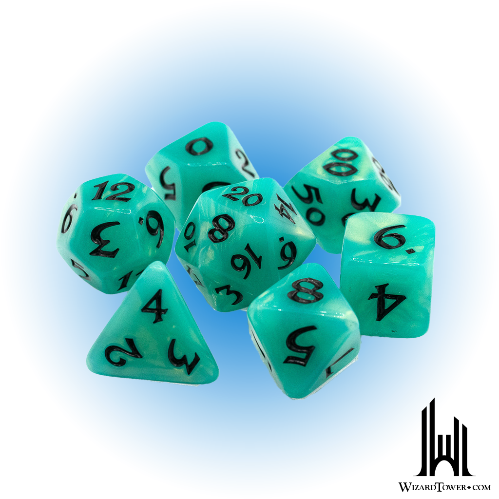 Dice Set - Elessia Shady Vale / Black 7ct