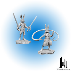 Unpainted Miniature - Dungeons & Dragons - Harengon Rogues