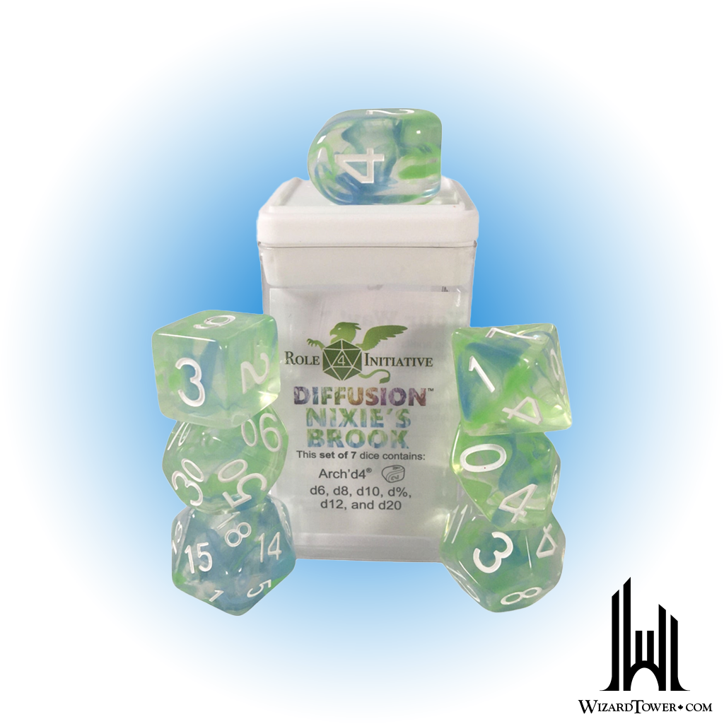 Dice Set - Diffusion Nixie's Brook 7ct