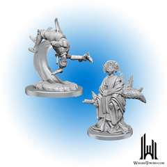 Unpainted Miniature - Magic the Gathering - Kotose and Light-Paw