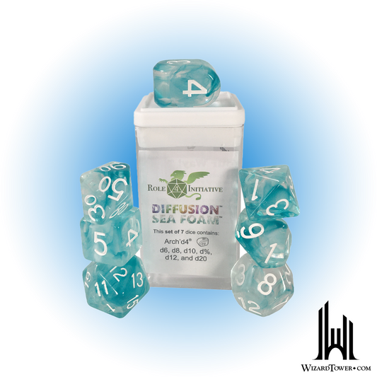 Dice Set - Diffusion Sea Foam 7ct