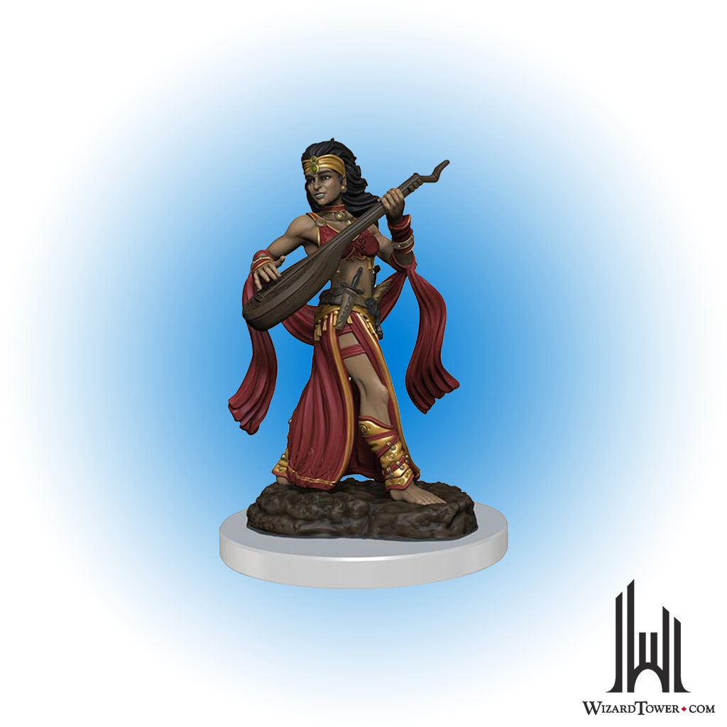 Pathfinder Battles Premium Figures - Female Human Bard - Lute
