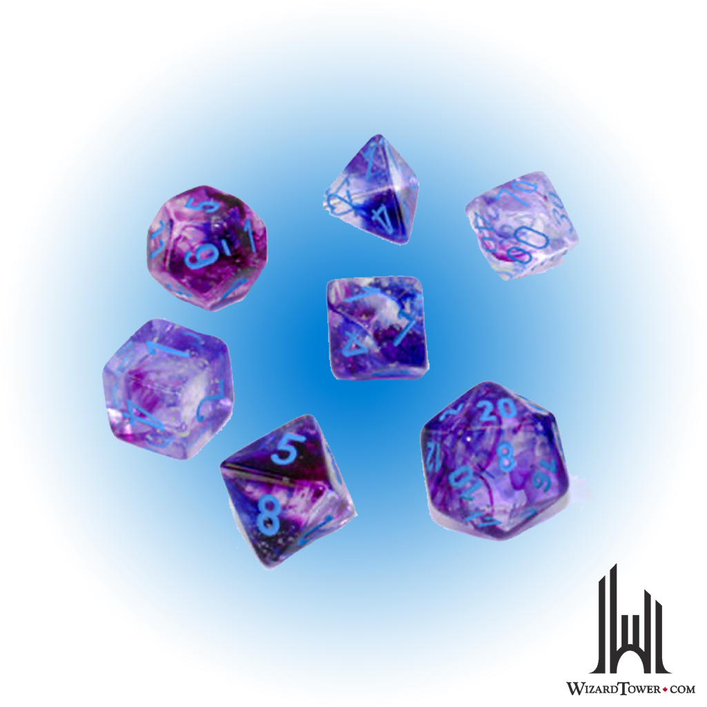 Dice Set - Nebula Nocturnal / Blue Luminary Mini 7ct