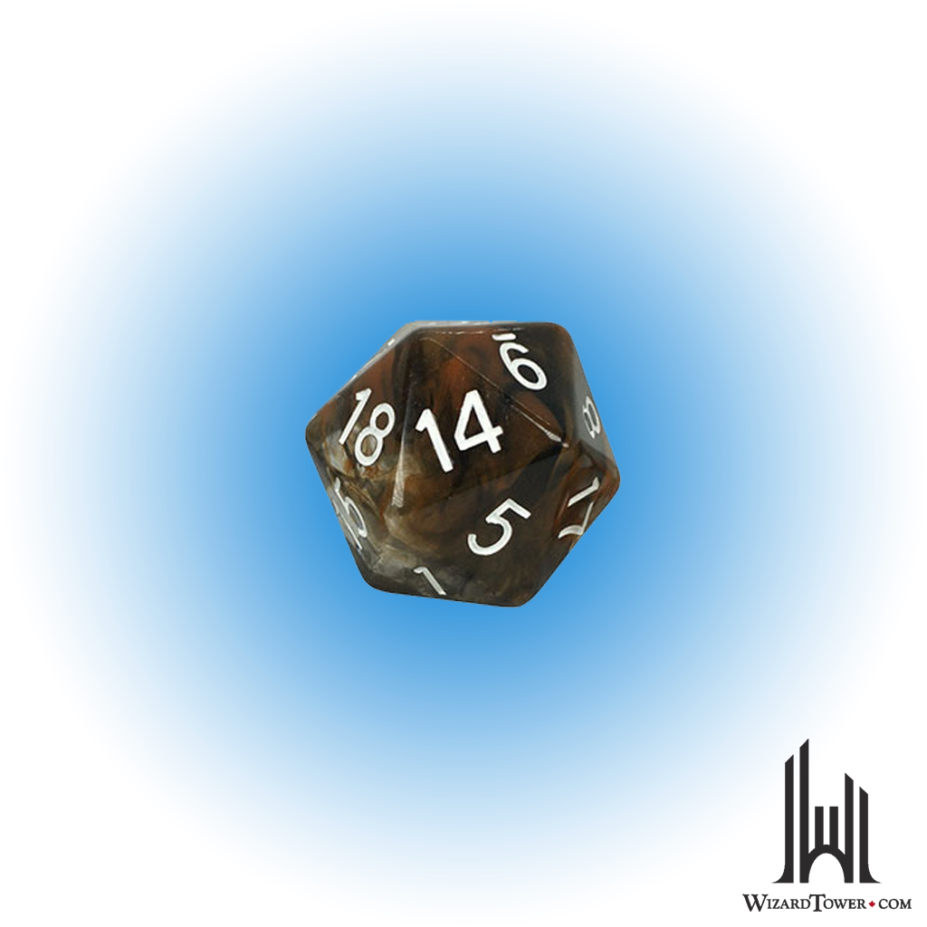 Individual Dice - Diffusion Lava Field 30mm d20