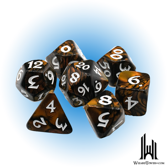 Dice Set - Elessia Changeling / White 7ct