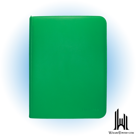 Binder - Zip Vivid Green 9-Pocket