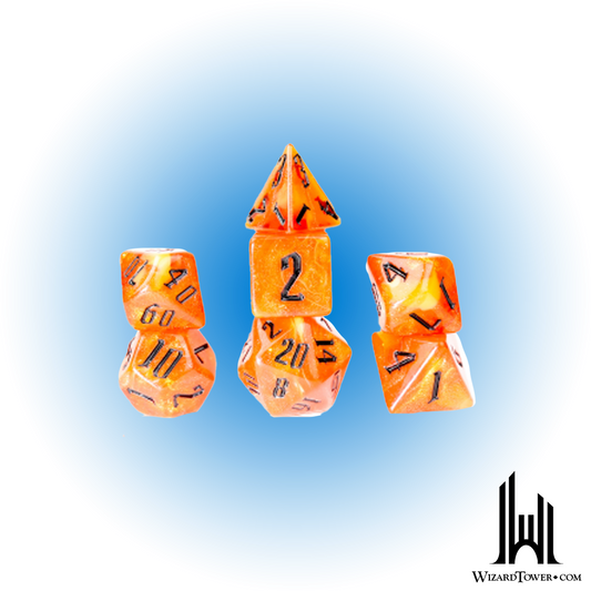 Dice Set - Nebula Fire Orange / Red 7ct