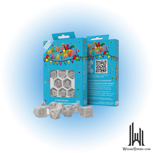 Dice Set - 20 Years Happy Birthday 7ct