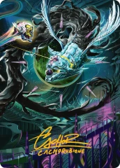 Quantum Riddler (39/54) Art Card (AEOE) - Gold-Stamped Signature