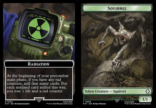 Radiation (0022) // Squirrel (0009) Double-Sided Token - Foil