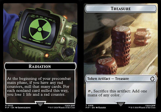 Radiation (0022) // Treasure (0018) Double-Sided Token