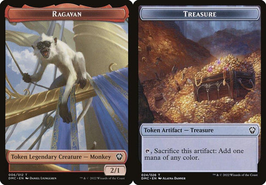 Ragavan (006) // Treasure (024) Double-Sided Token