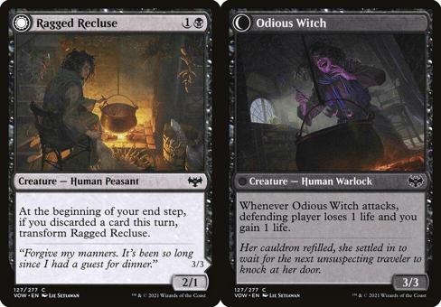 Ragged Recluse // Odious Witch - Foil