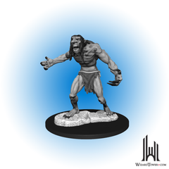 Unpainted Miniature - Dungeons & Dragons - Raging Troll