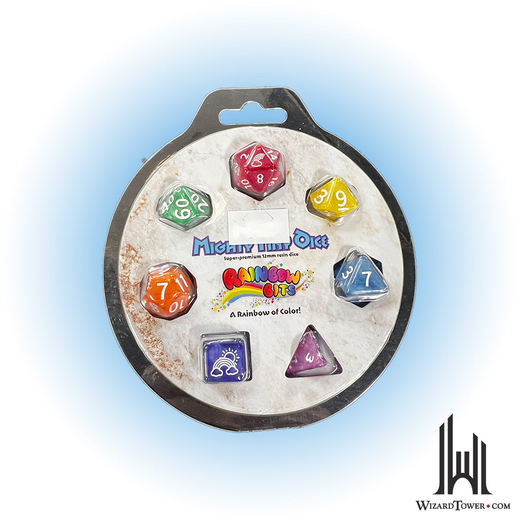 Dice Set - Rainbow Bits Tiny 7ct