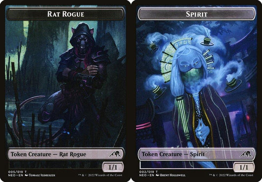 Rat Rogue (005) // Spirit (002) Double-Sided Token - Foil
