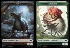 Rat (0017) // Saproling (0035) Double-Sided Token