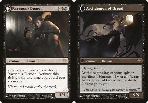 Ravenous Demon // Archdemon of Greed - Foil