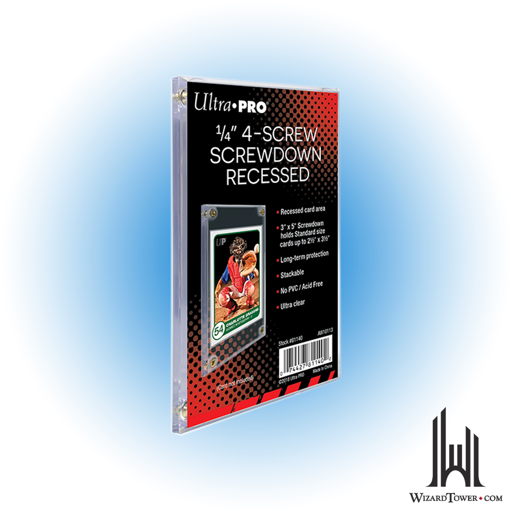 Screwdown Holder - Lucite Recessed Clear 1/4"