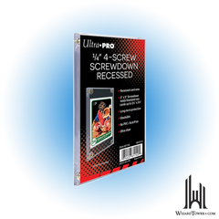 Screwdown Holder - Lucite Recessed Clear 1/4"