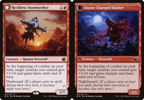 Reckless Stormseeker // Storm-Charged Slasher - Foil