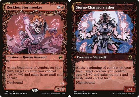 Reckless Stormseeker // Storm-Charged Slasher (294) (Showcase)
