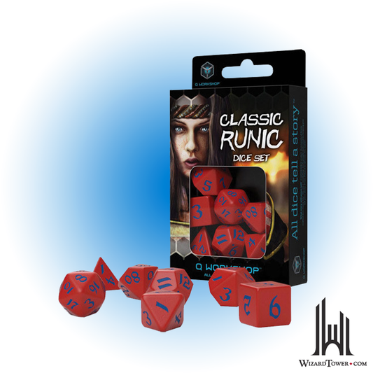 Dice Set - Runic Red / Blue 7ct