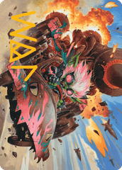Redshift, Rocketeer Chief (13/54) Art Card (ADFT) - Gold-Stamped Signature