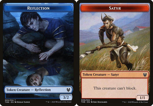 Reflection (005) // Satyr (009) Double-Sided Token - Foil