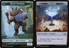 Rhino Warrior (011) // Treasure (013) Double-Sided Token - Foil