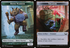 Rhino Warrior (011) // Treasure (015) Double-Sided Token - Foil