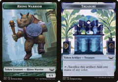 Rhino Warrior (011) // Treasure (016) Double-Sided Token - Foil