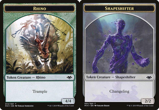 Rhino (013) // Shapeshifter (001) Double-Sided Token