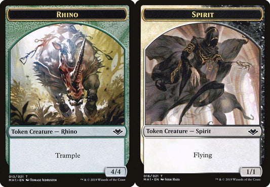 Rhino (013) // Spirit (016) Double-Sided Token