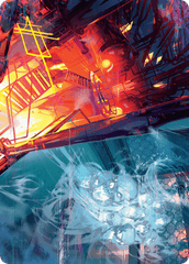 Roaring Furnace // Steaming Sauna (37/54) Art Card (ADSK) - Gold-Stamped Signature