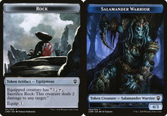 Rock (011) // Salamander Warrior (004) Double-Sided Token - Foil