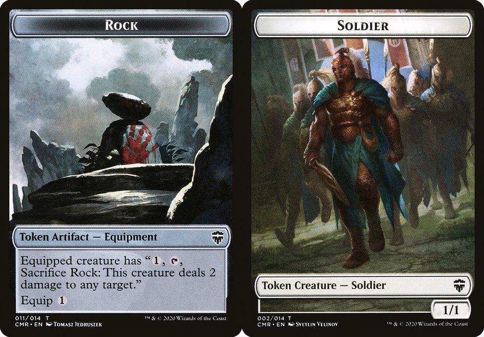 Rock (011) // Soldier (002) Double-Sided Token - Foil