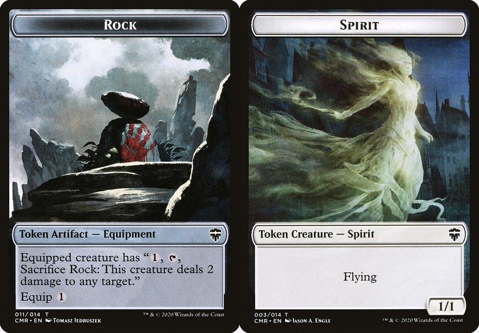 Rock (011) // Spirit (003) Double-Sided Token - Foil