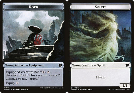 Rock (011) // Spirit (003) Double-Sided Token - Foil