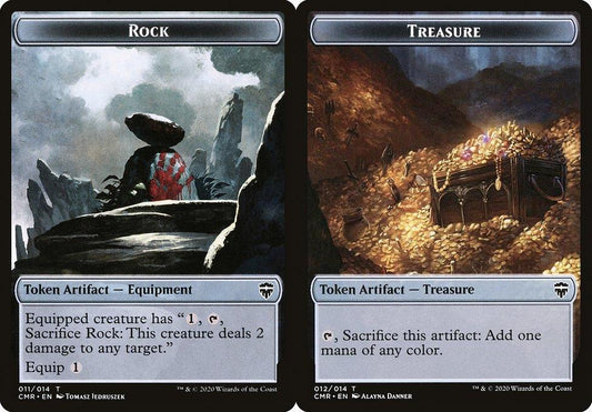 Rock (011) // Treasure (012) Double-Sided Token - Foil
