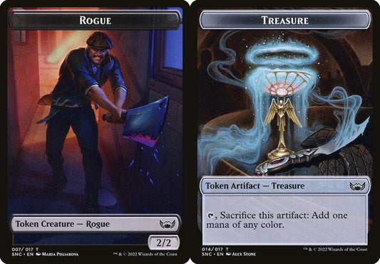 Rogue (007) // Treasure (014) Double-Sided Token - Foil