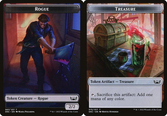 Rogue (007) // Treasure (015) Double-Sided Token - Foil